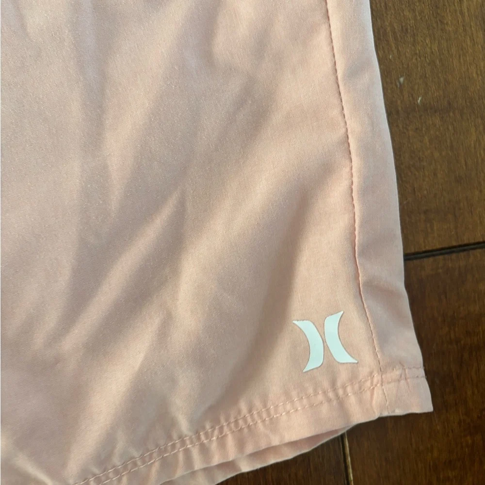 Hurley Peach Drawstring Swim Trunks Youth Large 12/13 Years
